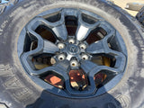 18" Dodge Ram 1500 TRX RHO Black OEM 66002 wheels rims TERRITORY M/T 35" Texas Truck Tire