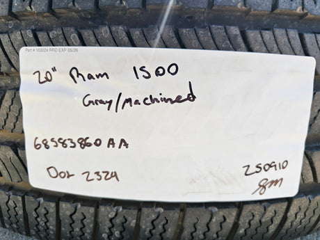 20" Dodge Ram 1500 OEM 94059 Laramie wheels rims 68583860AA 2024 2025 2026 NEW Texas Truck Tire