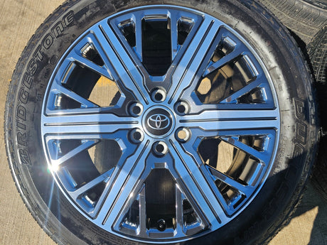 22" Toyota Tundra Sequoia OEM wheels rims 75282 Land Cruiser GX550 CAPSTONE Texas Truck Tire
