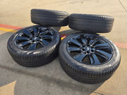 22" Lincoln Navigator OEM rims wheels Black Label 95384 10496 tires PIRELLI NEW Texas Truck Tire
