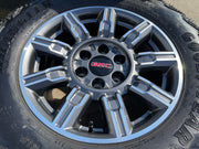 18" GMC Sierra AT4X Chevy Silverado OEM 14131 wheels rims 2024 2025 2026 Texas Truck Tire