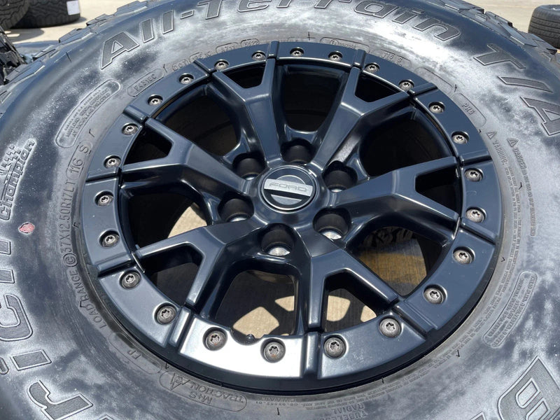 17" Ford F-150 Raptor R OEM BEADLOCK 10460 rims wheels 37" tires BFG Texas Truck Tire