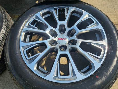 22" GMC Yukon Sierra DENALI OEM wheels rims Tahoe 2024 2025 2026 NEW Texas Truck Tire