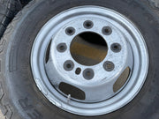 17" Dodge Ram 3500 Dually Laramie 8x200 wheels rims 2703 2704 OEM tires COOPER Texas Truck Tire