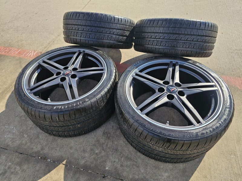 19" + 20" Chevy Corvette Z06 C8 OEM FORGED 94027 94028 wheels rims 2024 2026 NEW Texas Truck Tire