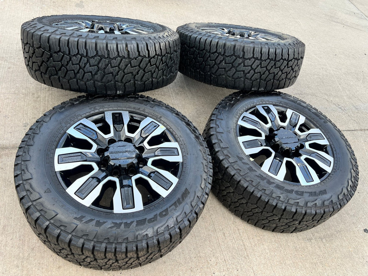 20" GMC Sierra AT4X 2500 3500 OEM wheels rims 5958 14138 Chevy Silverado FALKEN Texas Truck Tire