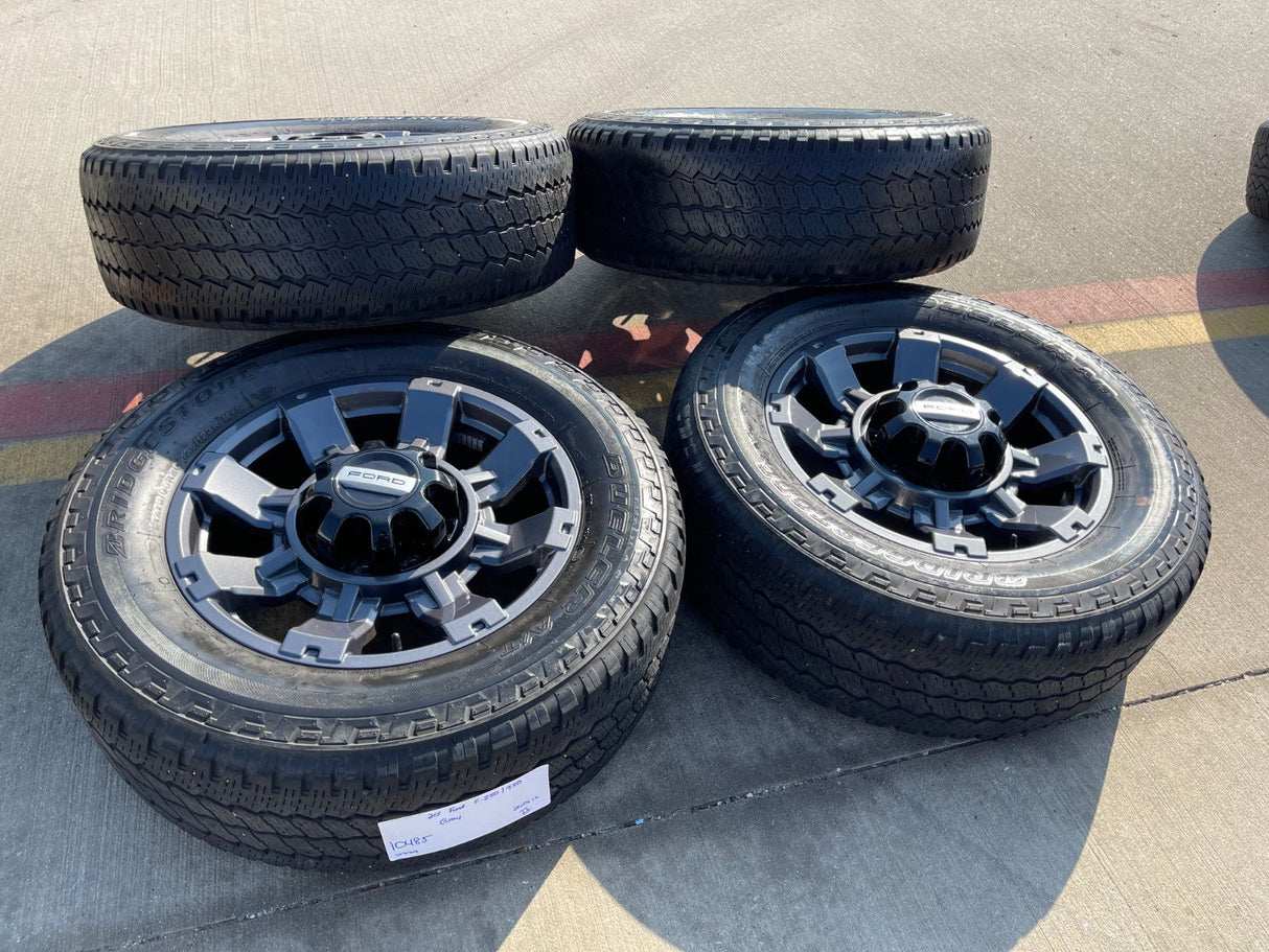 20" Ford F-250 F-350 OEM gray Lariat 10485 10296 wheels rims tires DISCOUNTED Texas Truck Tire