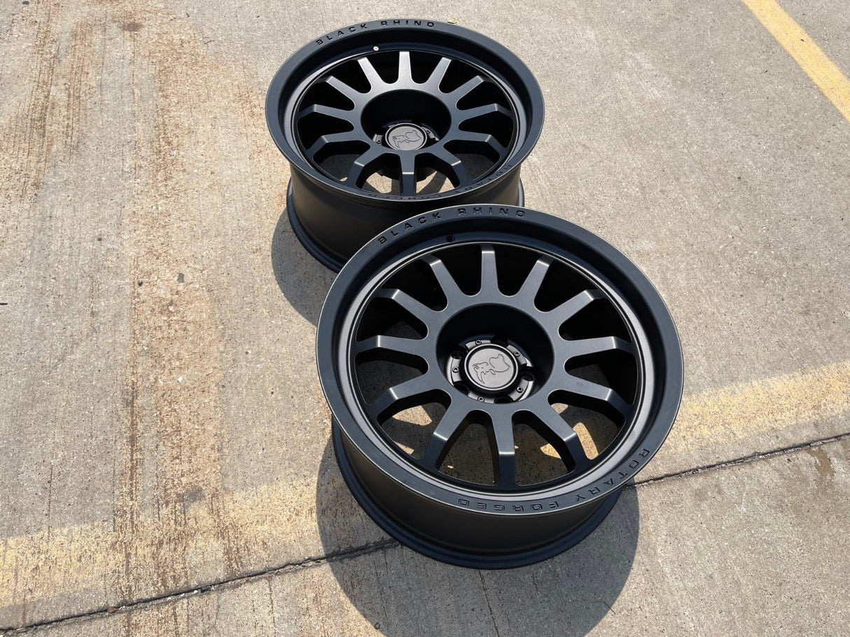 (1) 20" 20x9.5 Black Rhino Rapid RF Jeep Wrangler Gladiator wheel rim NEW Texas Truck Tire