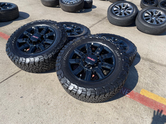 20" GMC Sierra AT4X 2500 3500 OEM 14137 5963 wheels rims Silverado BFG KO3 NEW Texas Truck Tire