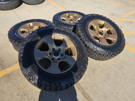 18" Ram 1500 OEM wheels rims Bronze 2669 Jeep Wagoneer 2025 2026 NEW BFG KO2 Texas Truck Tire