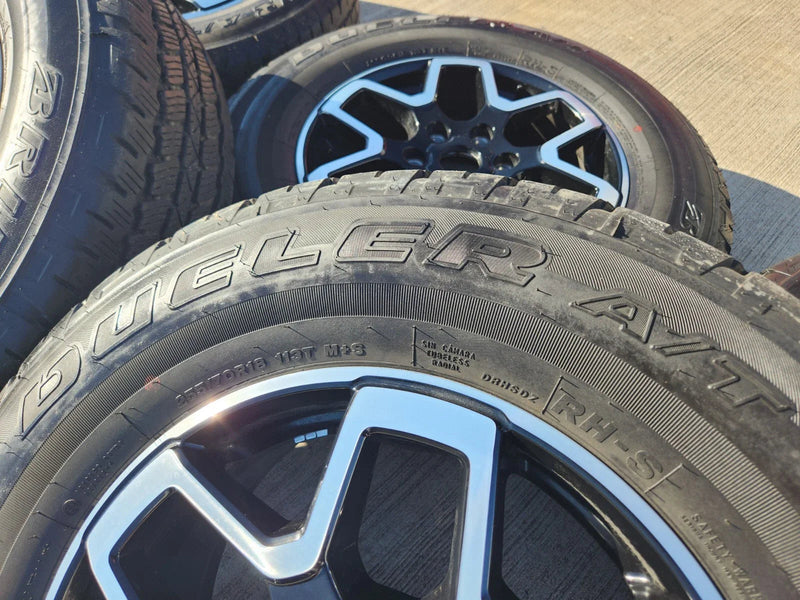 18" Ford Bronco wheels rims black 10389 Ranger tires 2022 2023 2024 2025 Texas Truck Tire