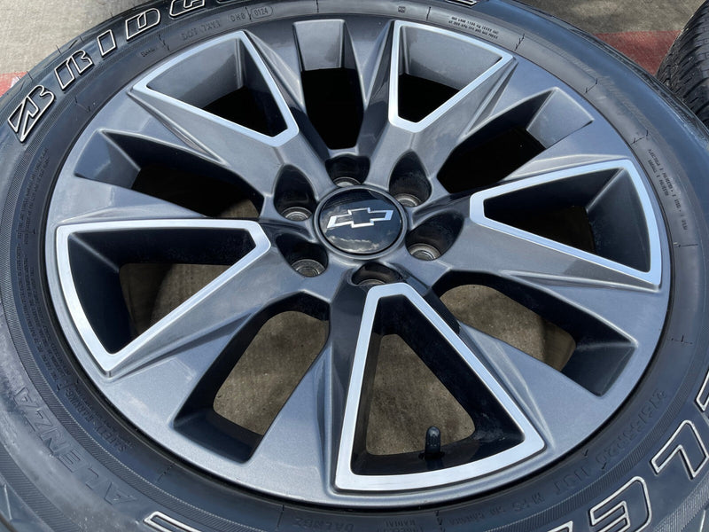 20" Chevy Tahoe Silverado OEM 5919 wheels rims GMC Yukon tires BRIDGESTONE Texas Truck Tire
