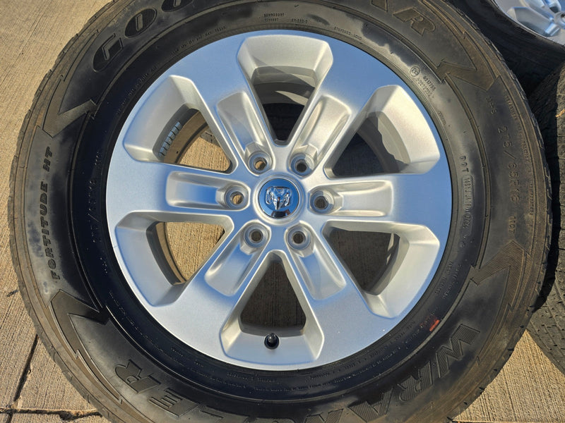 18" Dodge Ram 1500 OEM wheels rims 2672 tires GOODYEAR Texas Truck Tire