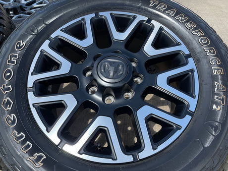 20" Dodge Ram 2500 3500 LARAMIE OEM 51649 wheels rims A/T2 2025 2026 NEW Texas Truck Tire