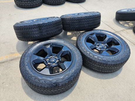 20" Ram 1500 OEM LIMITED Laramie wheels rims black 2675 2722 Texas Truck Tire