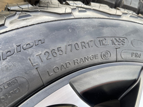 17" Jeep Wrangler Rubicon OEM wheels rims Gladiator 96832 9282 BFG KO2 A/T NEW Texas Truck Tire