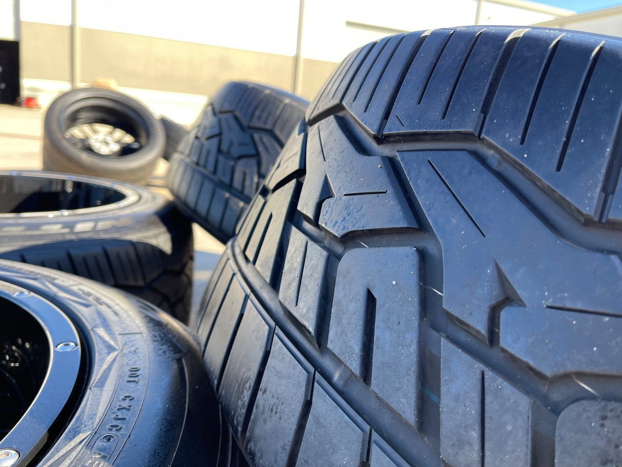20x12 20" VISION SR599 wheels rims 8x165 8x6.5 Chevy GMC Ram 2500 3500 Texas Truck Tire