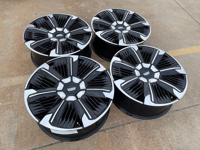24" Cadillac Escalade IQ EV OEM 8x165 wheels rims Hummer 2500 2024 2025 2026 NEW Texas Truck Tire