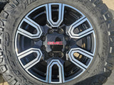 20" GMC Sierra AT4 2500 3500 OEM wheels rims 5950 Silverado NITRO 35" Texas Truck Tire