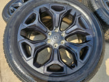 22" Dodge Ram 1500 OEM Laramie wheels LIMITED Gray 2685 2727 tires NEW Texas Truck Tire