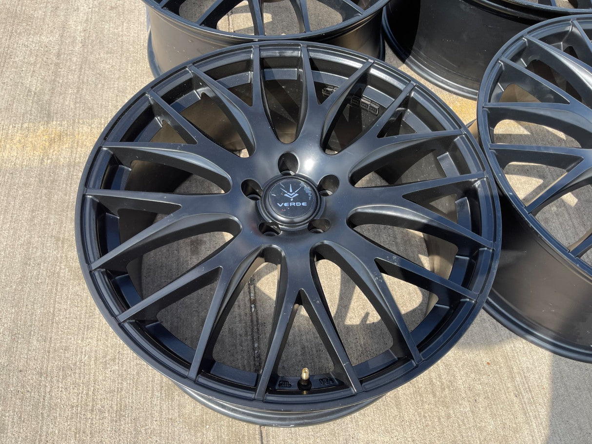 20x8.5 20" Verde Saga V27 wheels rims Audi Q7 Q8 VW Atlas A6 S6 A7 5x112 NEW Texas Truck Tire