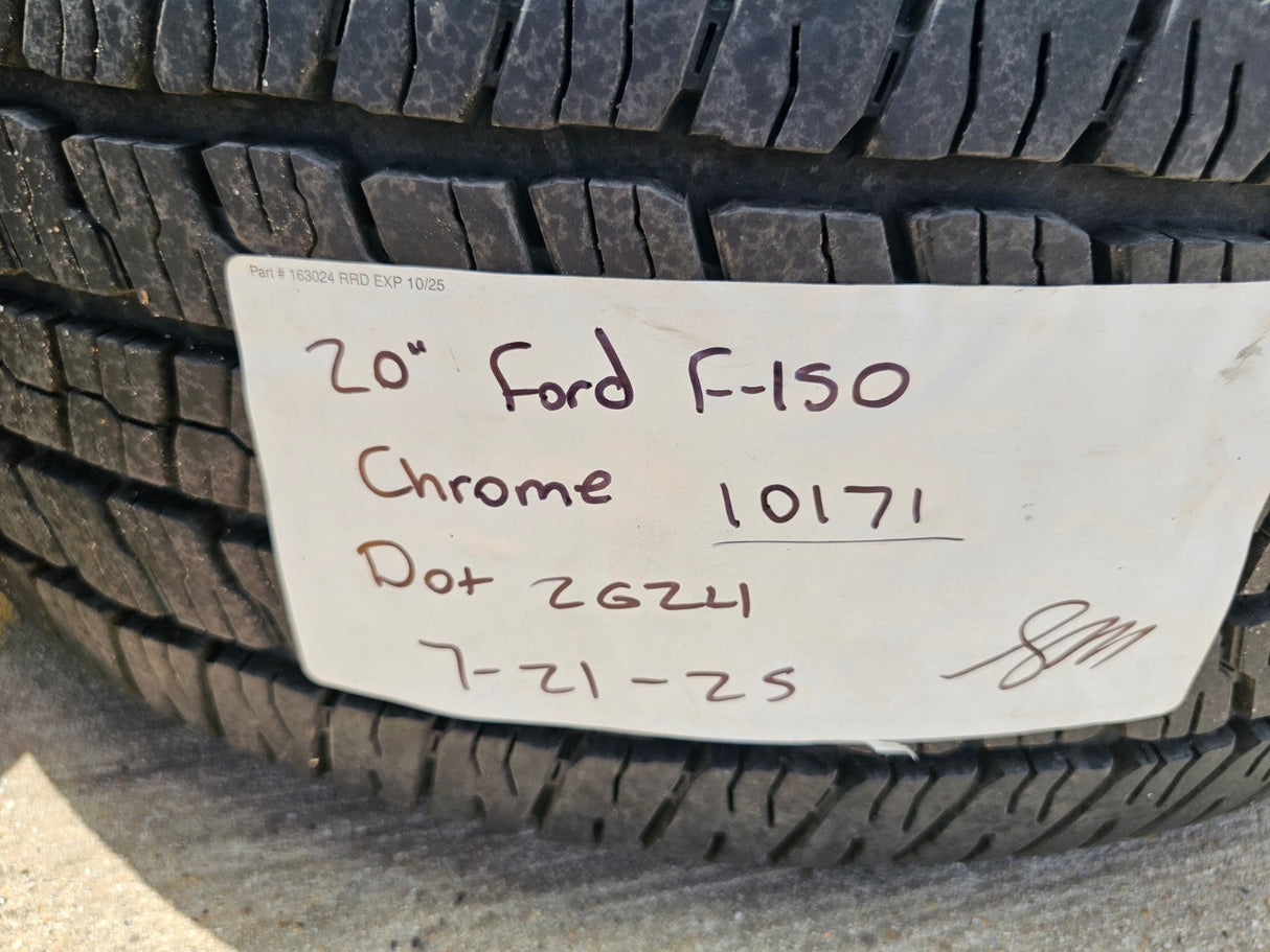 20" Ford F-150 Expedition OEM Lariat rims wheels 10171 tires CHROME NICE SET Texas Truck Tire