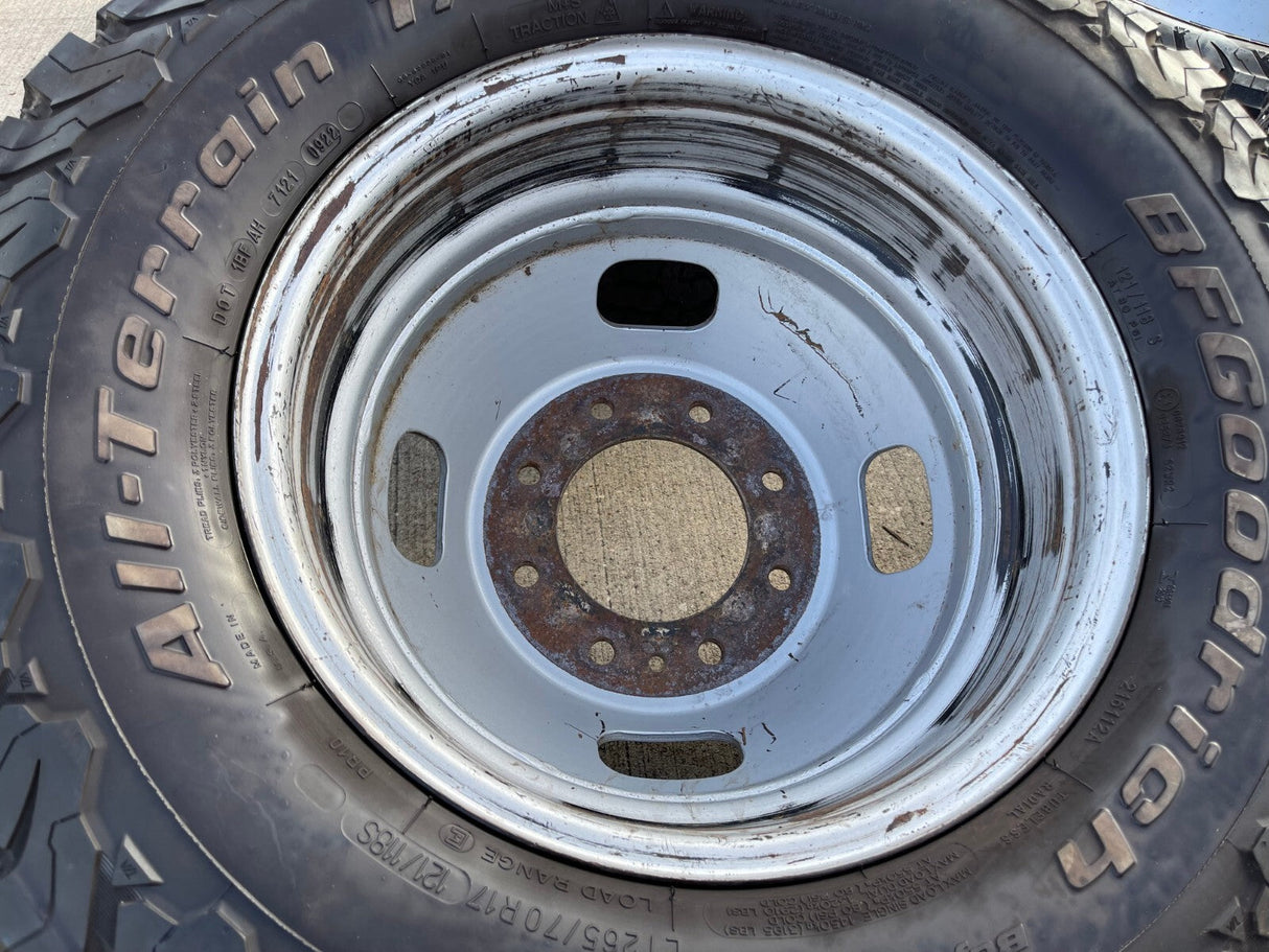 (6) 17" Ford F-350 Dually OEM rims wheels 3615 99016 tires BFG KO2 A/T Texas Truck Tire