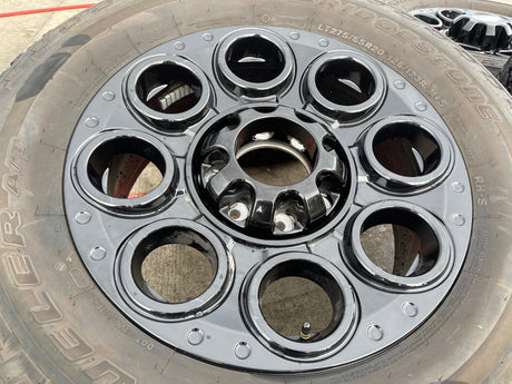 20" Ford F-250 F-350 OEM black TREMOR 10299 10484 wheels rims 2023 2024 2025 Texas Truck Tire