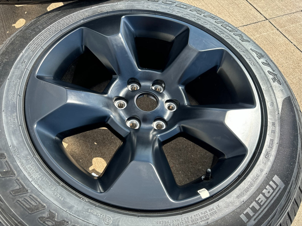 20" Ram 1500 OEM 2021 2022 2023 2024 2025 spare wheel rim black 2675 2722 Texas Truck Tire