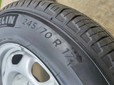 17" Ford F-150 OEM rims wheels 3857 tires steel 2023 2024 2025 2026 MICHELIN NEW Texas Truck Tire