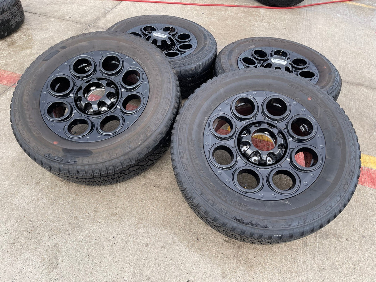 20" Ford F-250 F-350 OEM black TREMOR 10299 10484 wheels rims 2023 2024 2025 Texas Truck Tire