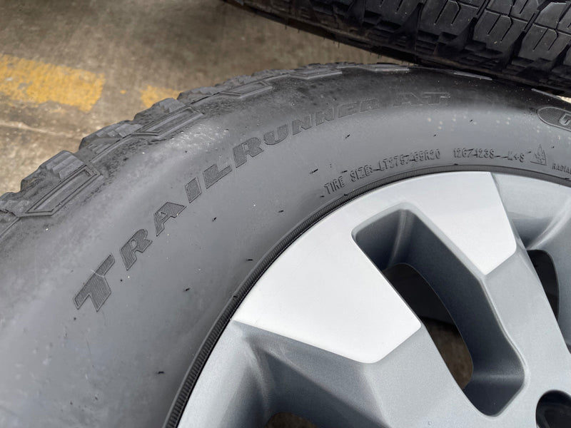 20" Chevy Silverado GMC Sierra AT4 2500 3500 OEM 5960 5947 wheels rims GOODYEAR Texas Truck Tire