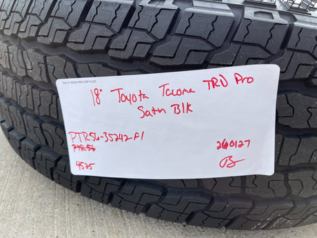 18" Toyota Tacoma 4Runner TRD Pro OEM 95973 wheels rims 2025 2026 GOODYEAR NEW Texas Truck Tire