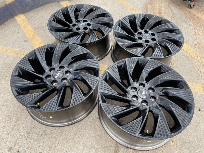 22" Lincoln Navigator OEM 10665 rims wheels BLACK LABEL 2025 2026 2027 NEW Texas Truck Tire