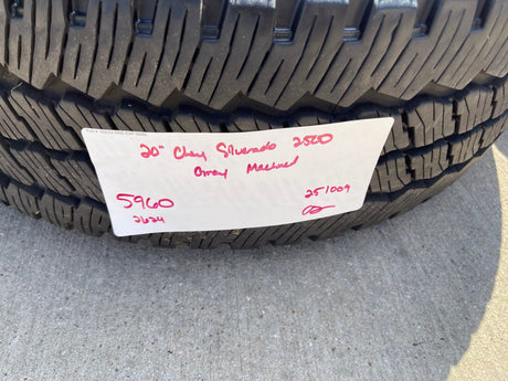 20" GMC Sierra Chevy Silverado 2500 3500 OEM 5960 5947 wheels rims BRIDGESTONE Texas Truck Tire