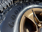 (5) 17" Jeep Wrangler Rubicon OEM 96226 wheels rims Gladiator GOODYEAR 33" NEW Texas Truck Tire