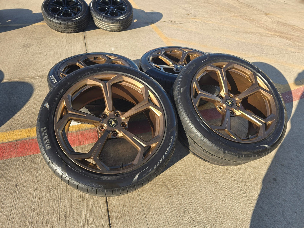 22" Lamborghini Urus OEM wheels rims Taigete 2022 2023 2024 2025 2026 BRONZE Texas Truck Tire