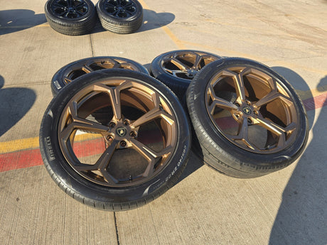 22" Lamborghini Urus OEM wheels rims Taigete 2022 2023 2024 2025 2026 BRONZE Texas Truck Tire