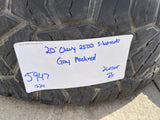 20" Chevy Silverado GMC Sierra AT4 2500 3500 OEM 5960 5947 wheels rims NITRO 35" Texas Truck Tire