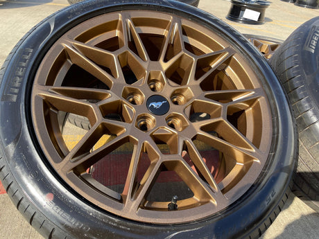 19" Ford Mustang GT Track Pack OEM 10600 10603 Bronze wheels rims 2026 2027 NEW Texas Truck Tire
