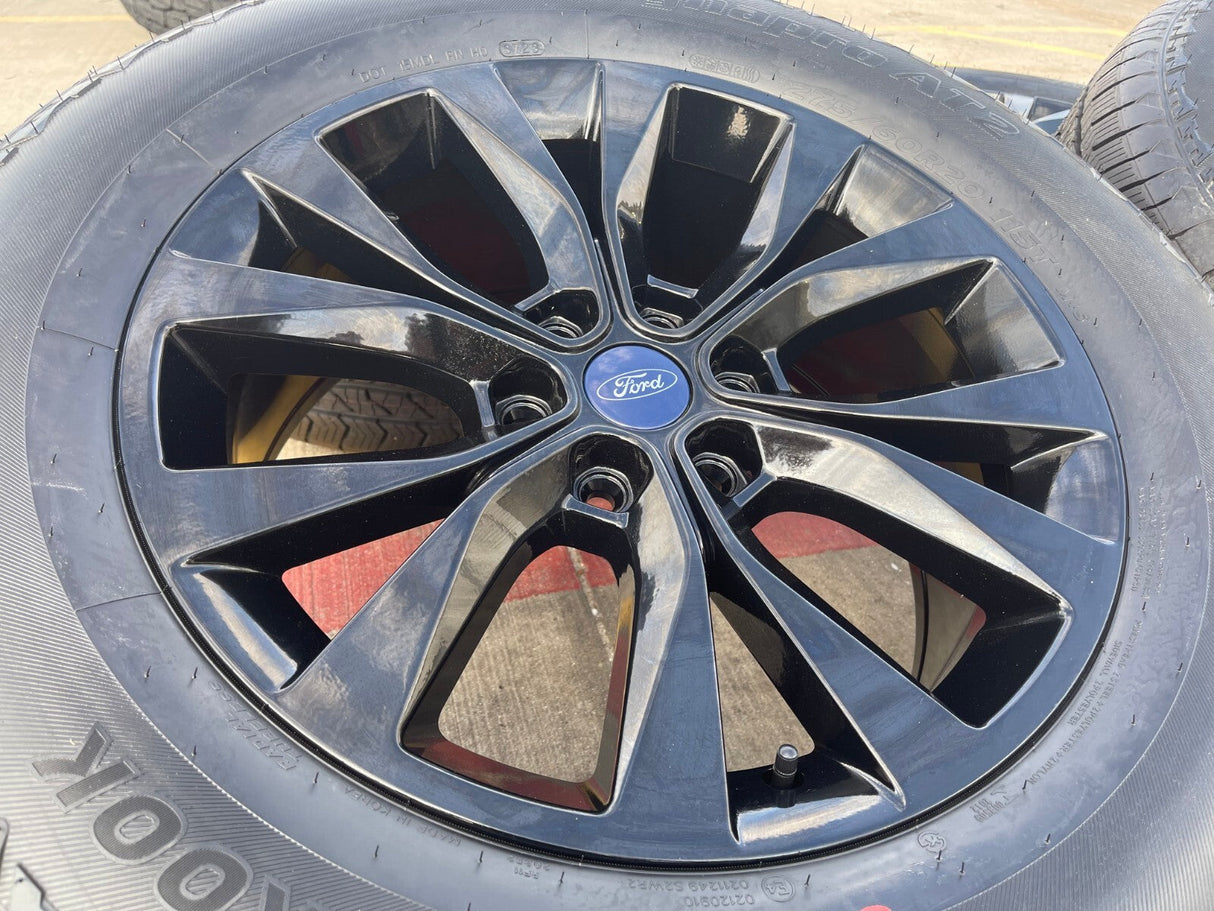 20" Ford F-150 Expedition rims wheels 10003 black OEM tires HANKOOK A/T2 NEW Texas Truck Tire