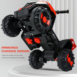 Electric ATV Ride-On Car with MP3 Player and LED Lights - 6V Battery Powered, 4-Wheeled Beach Cruiser