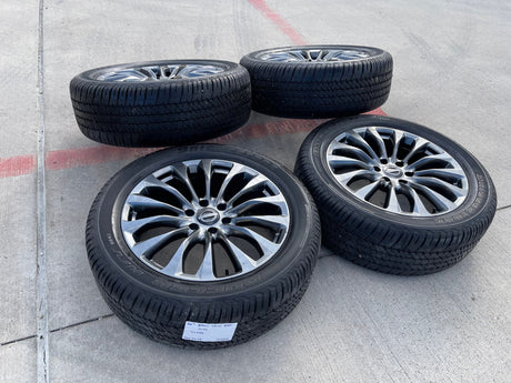 22" Infiniti QX80 QX56 Nissan Titan OEM wheels rims 62799 73770 tires Texas Truck Tire