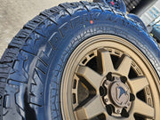 17" 4Runner Toyota Tacoma OEM BRONZE wheels rims FJ FALKEN WILDPEAK A/T4 NEW Texas Truck Tire