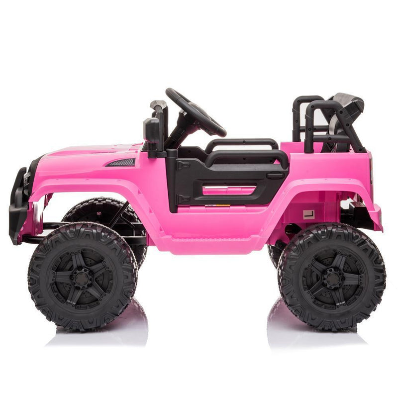 Electric 3-Speed Ride-On Car for Kids with Remote Control - Pink