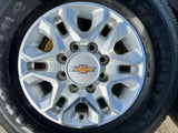 18" Chevy Silverado 2500 3500 OEM 5959 wheels rims FIRESTONE H/T2 Texas Truck Tire