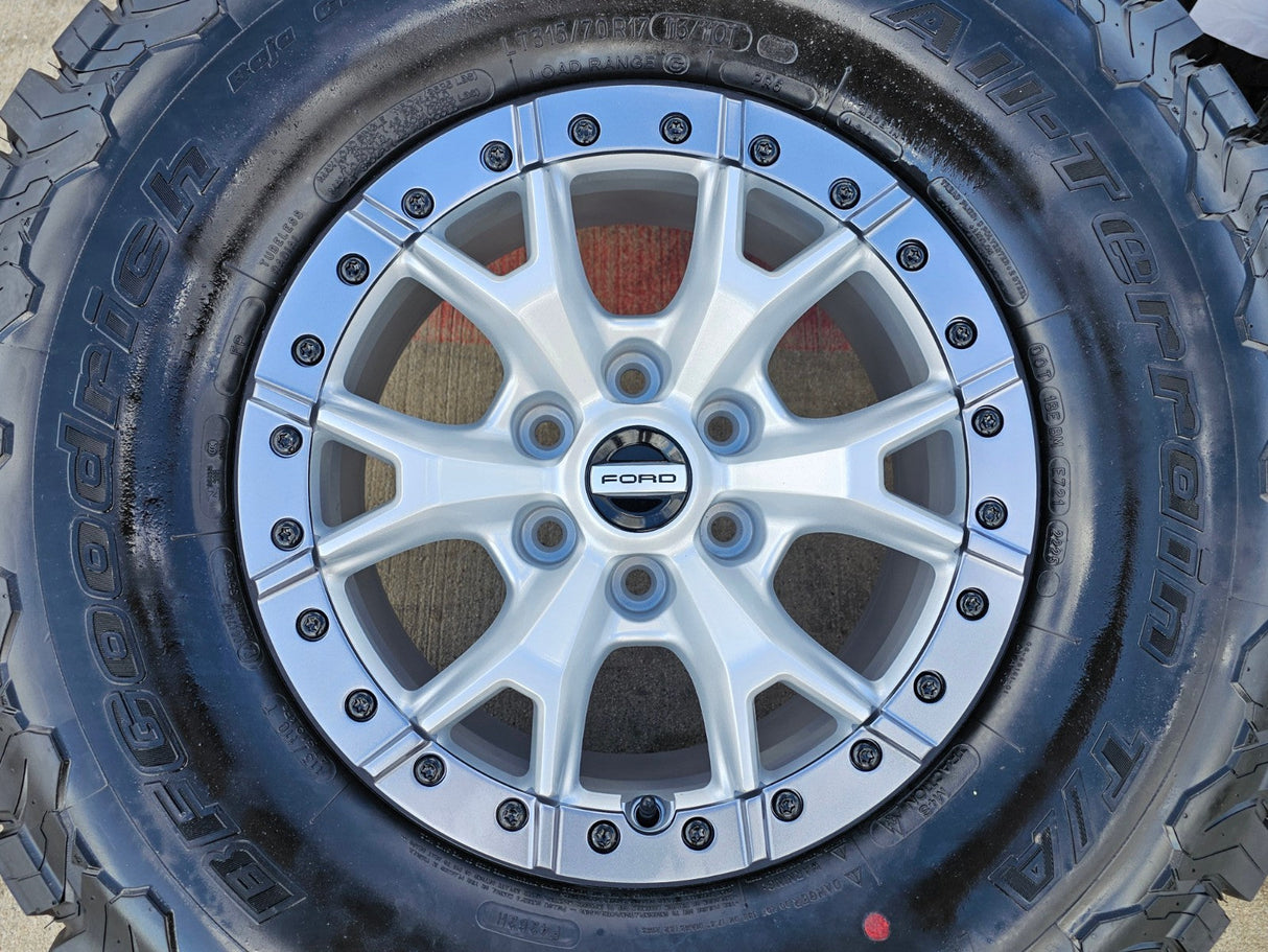 17" Ford F-150 Raptor R OEM Replica BEADLOCK 10460 rims wheels 35" tires BFG NEW Texas Truck Tire