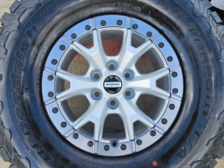17" Ford F-150 Raptor R OEM Replica BEADLOCK 10460 rims wheels 35" tires BFG NEW Texas Truck Tire