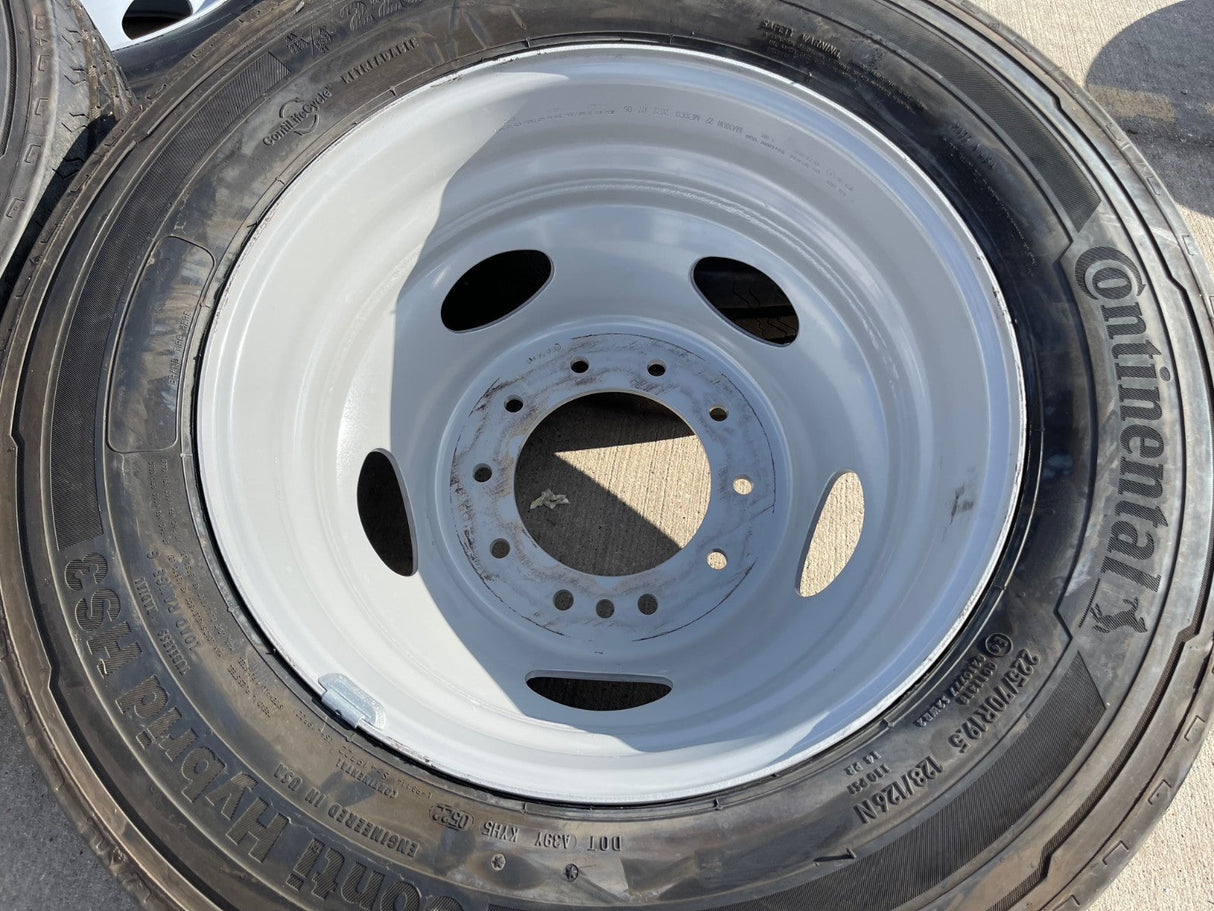 19.5" Ford F-450 Dually F-550 rims wheels RAM 4500 OEM 10x225 CONTINENTAL NEW Texas Truck Tire