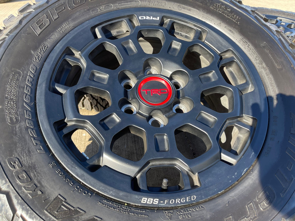 18" Toyota Tundra TRD BBS FORGED OEM 69195 95458 wheels rims Sequoia BFG KO3 A/T Texas Truck Tire